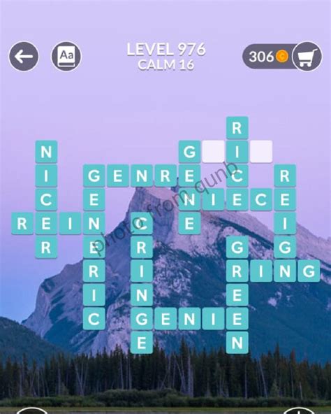 wordscapes level 976|Wordscapes Level 976, Calm 16 .